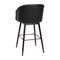 Flash Furniture 30" Black LeatherSoft Barstool with Wood Legs, PK 2 2-AY-1928-30-BK-GG - alternate 7